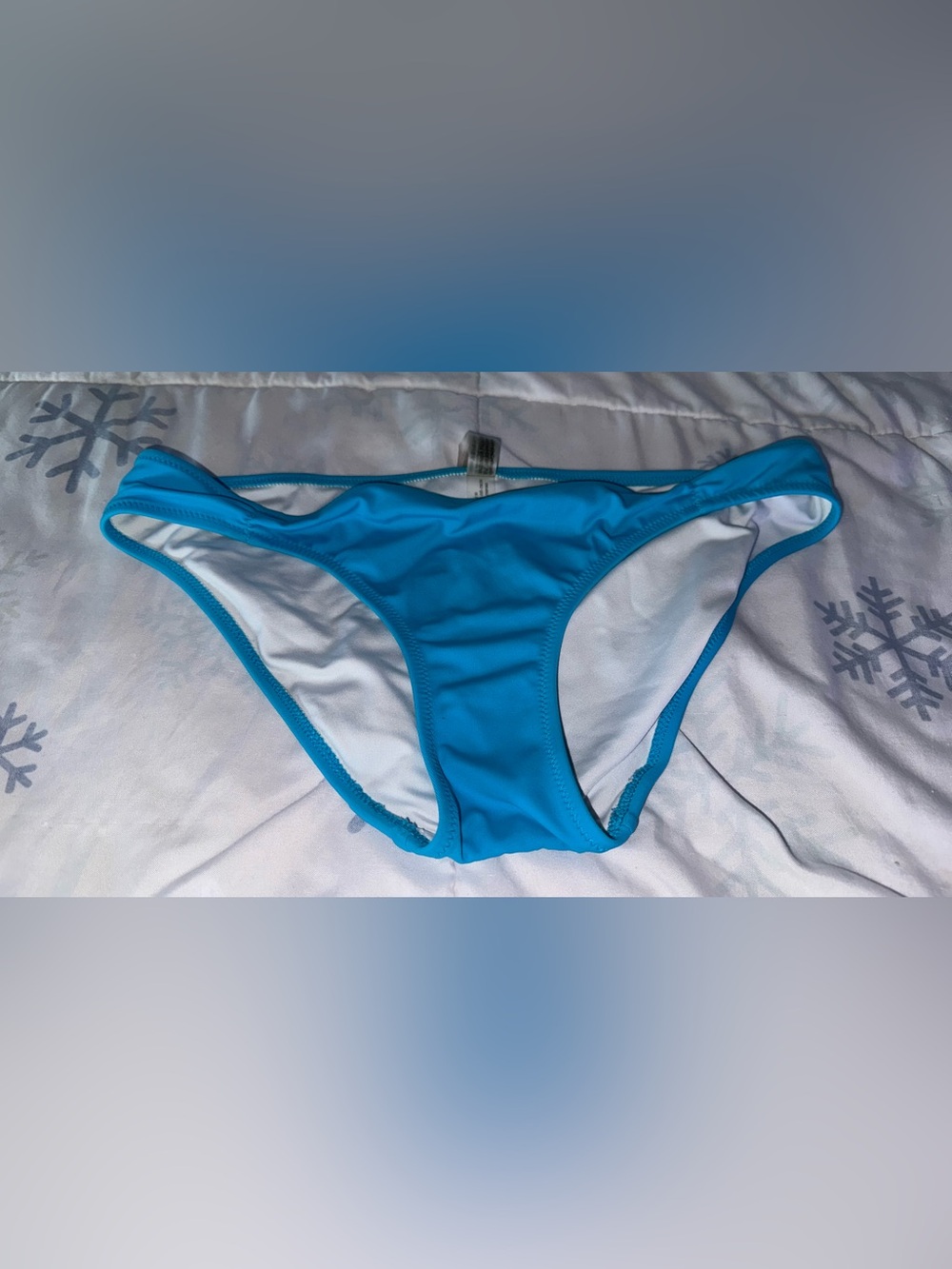 Victoria Secret Pink Blue Swimsuit Bottom Size Medium